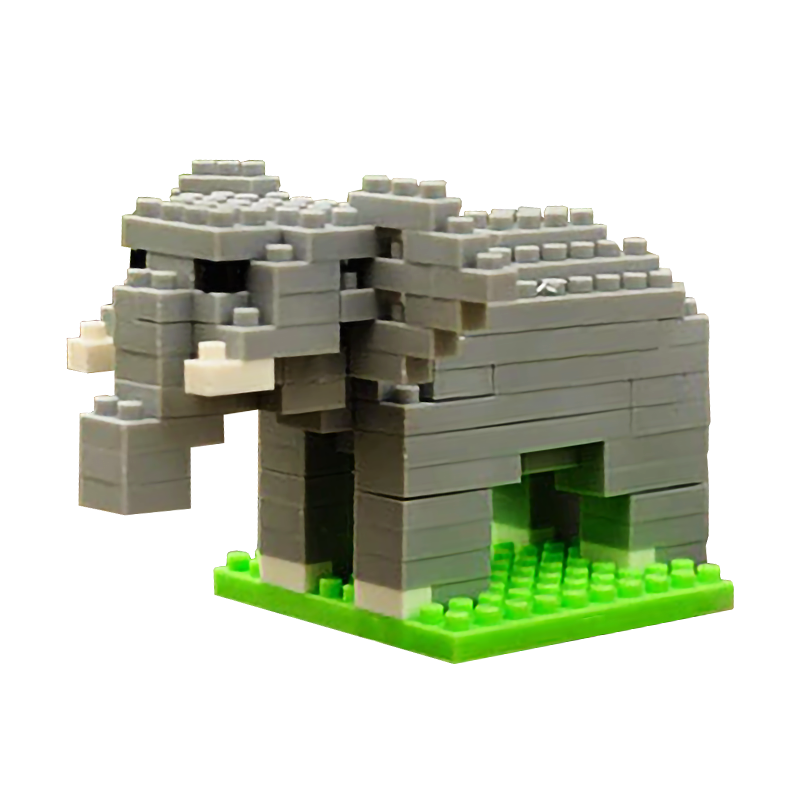 Little Grey Elephant - Block Center