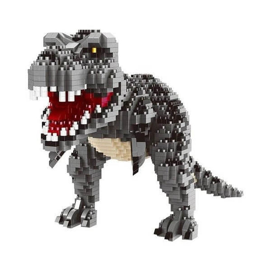 Black Tyrannosaurus Rex Dinosaur - Block Center