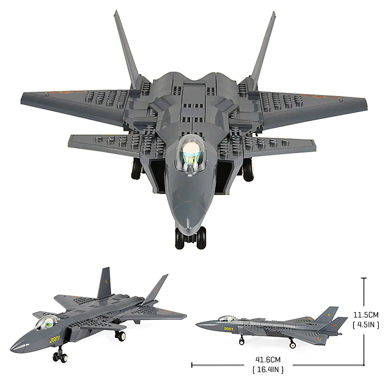 J20 Fighter Jet - Block Center