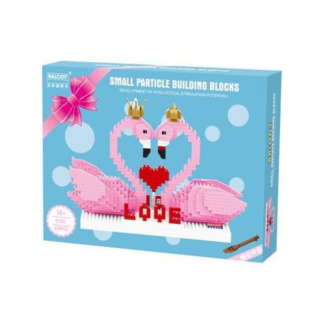 Love Flamingos - Block Center