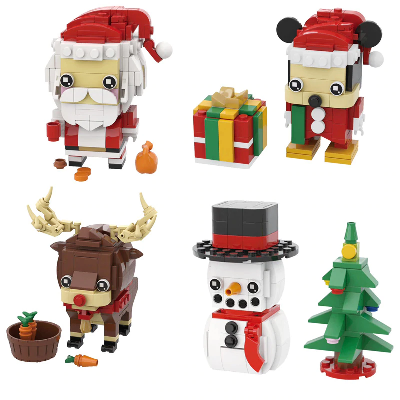Little Santa & Friends Christmas Set - Block Center