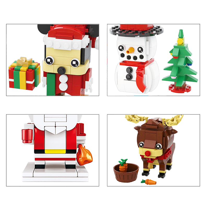 Little Santa & Friends Christmas Set - Block Center
