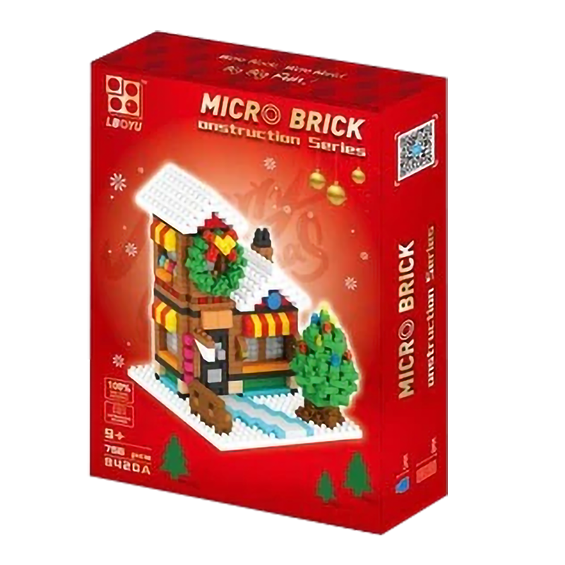 Little Winter Christmas House - Block Center
