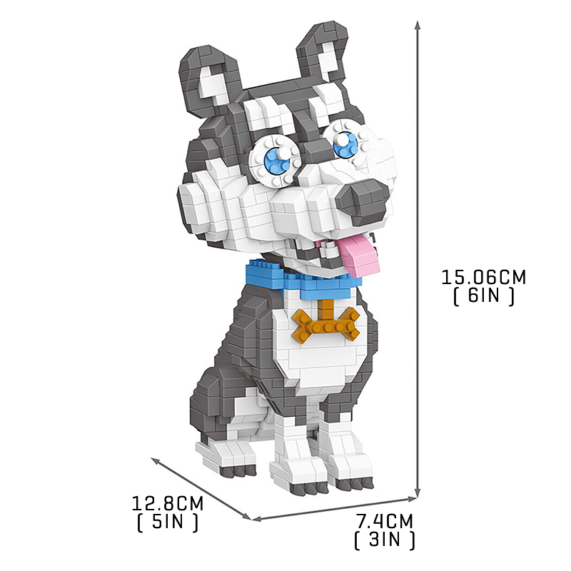 Cuddly Husky - Block Center
