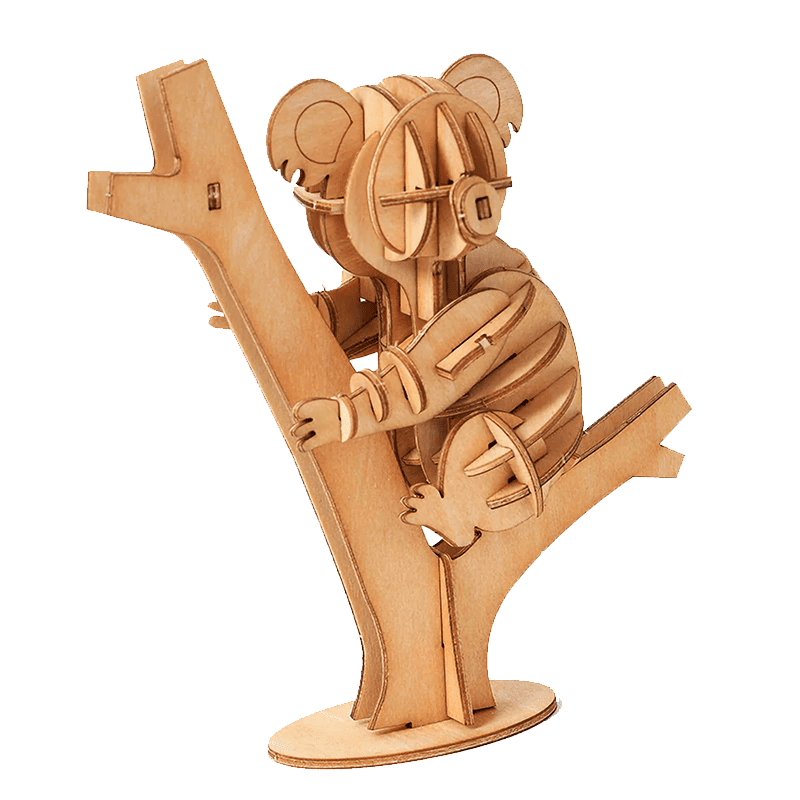 Wooden Koala Puzzle - Block Center