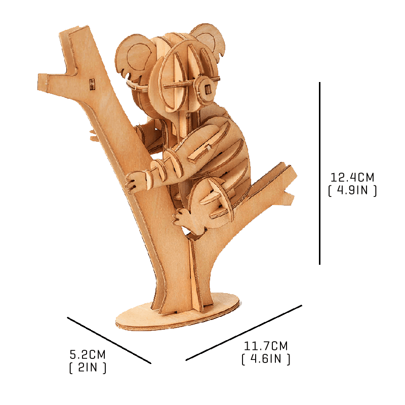 Wooden Koala Puzzle - Block Center