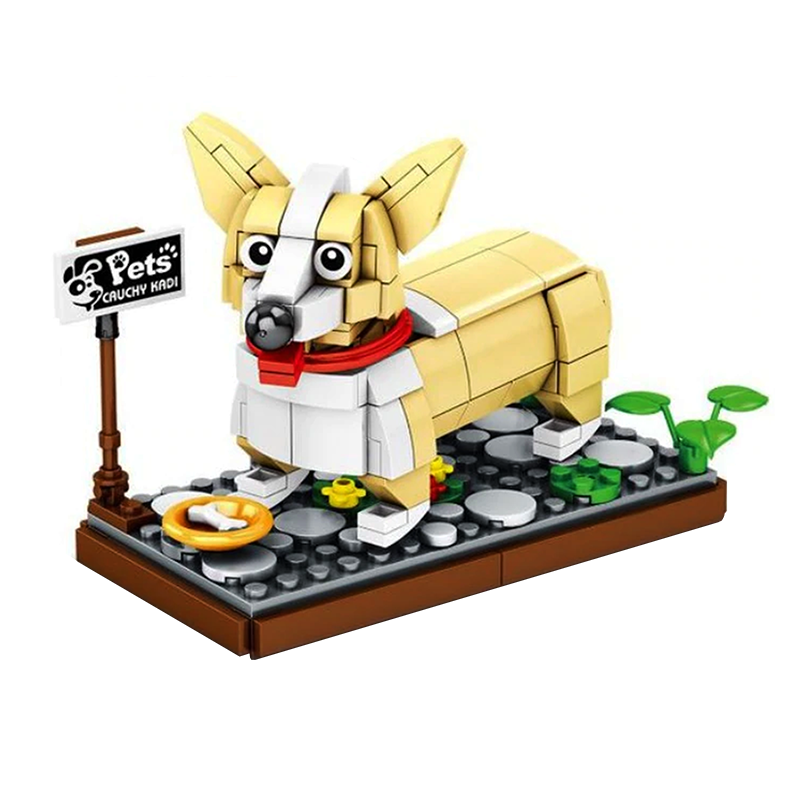 Little Hungry Corgi - Block Center