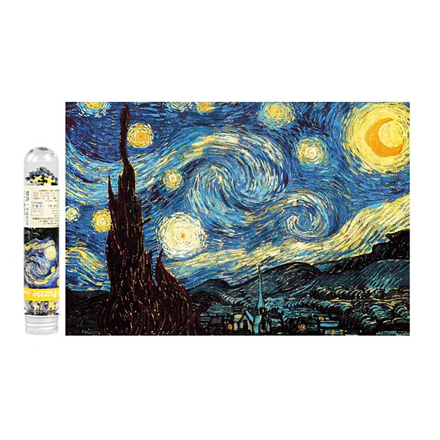 Starry Night Test Tube Puzzle - Block Center