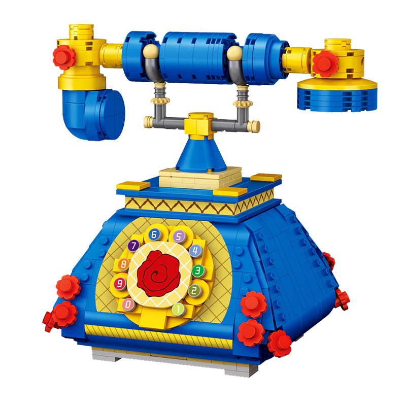 Little Retro Telephone - Block Center