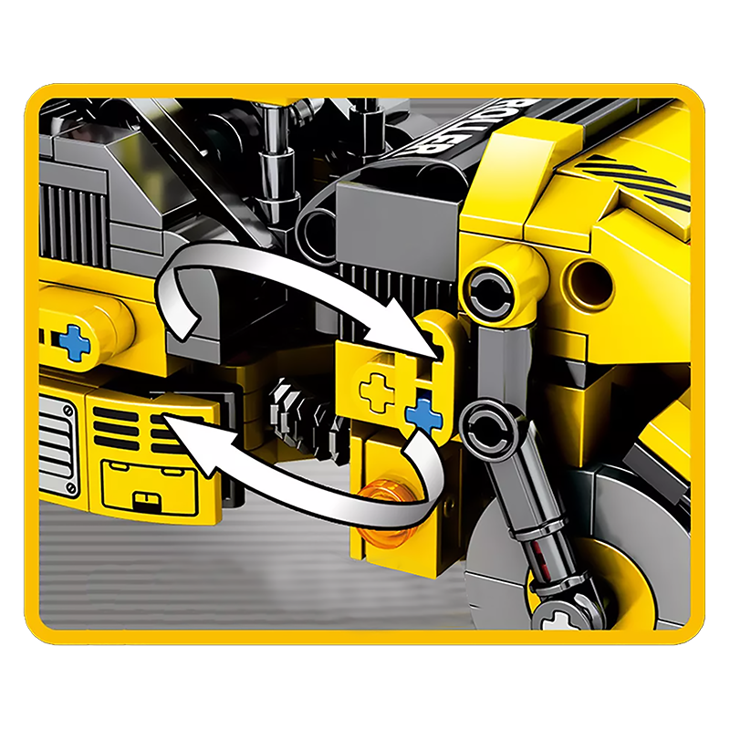 Mighty Road Roller - Block Center