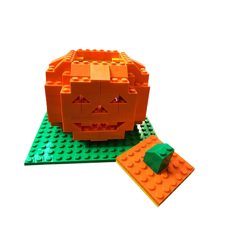 Cute Jack-o'-lantern - Block Center