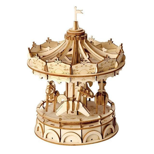 Merry-Go-Round 3D Wooden Puzzle - Block Center
