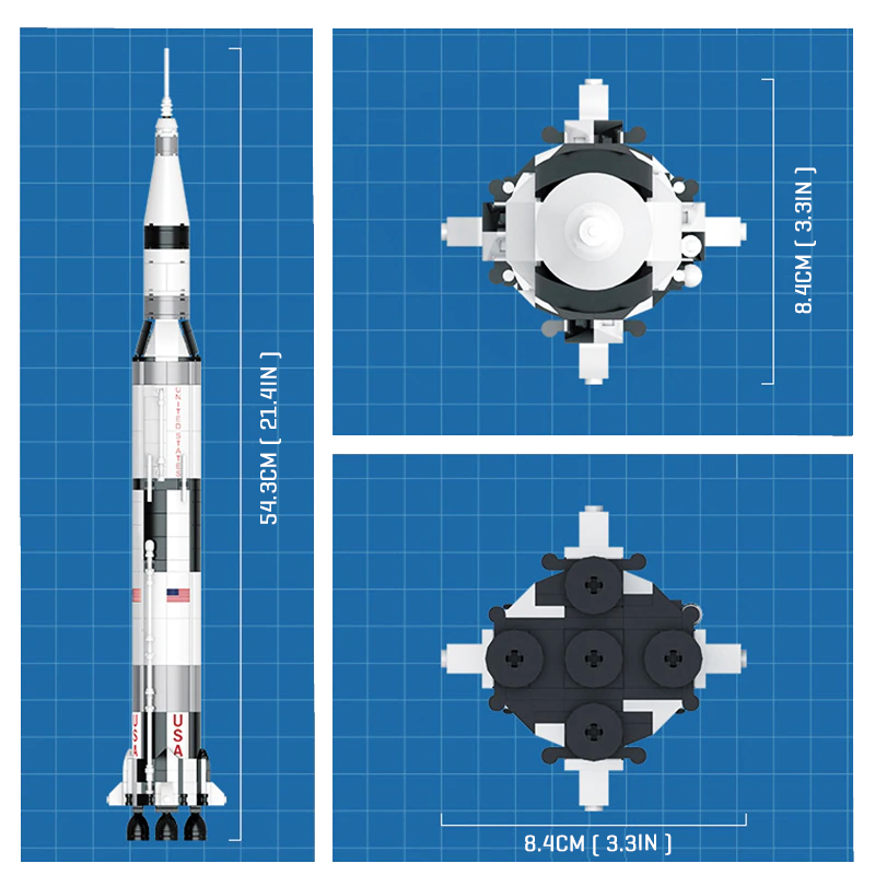 Saturn V Rocket - Block Center