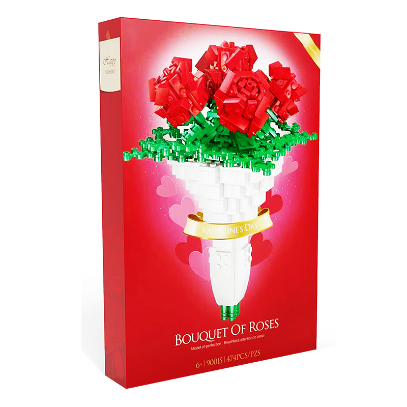 Valentine Rose Bouquet - Block Center