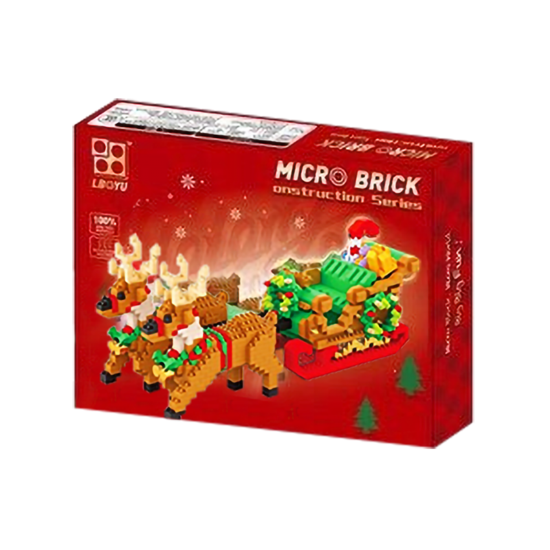 Magical Reindeers Sleigh Set - Block Center