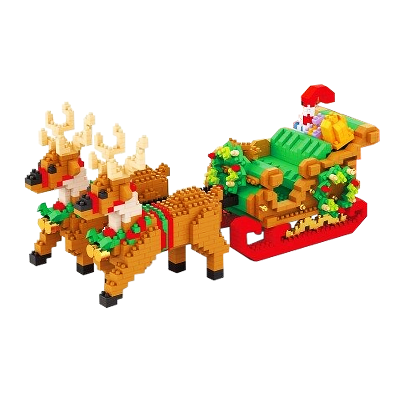 Magical Reindeers Sleigh Set - Block Center
