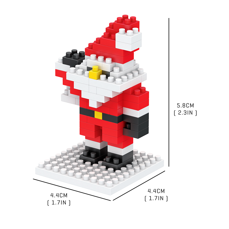 Little Santa and Rudolph Set - Block Center