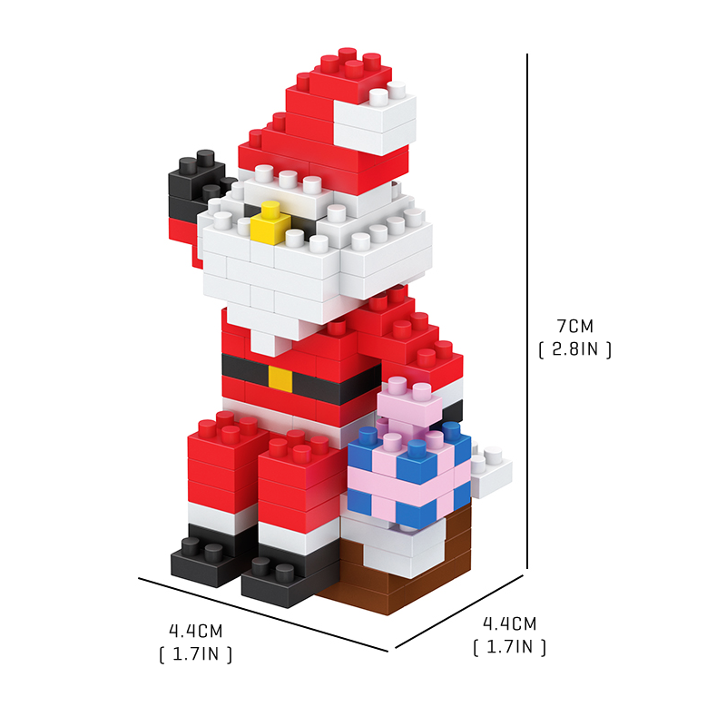 Little Santa and Rudolph Set - Block Center