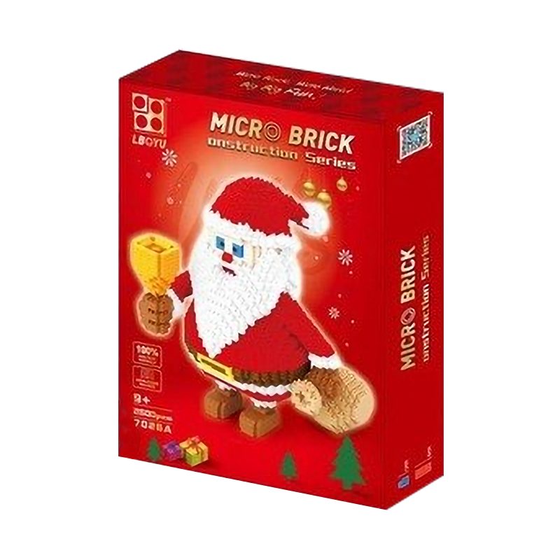 Happy Caroling Santa - Block Center