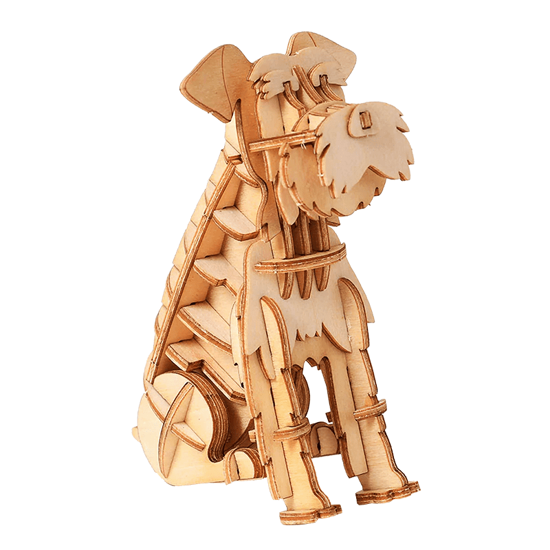 Wooden Schnauzer Puzzle - Block Center