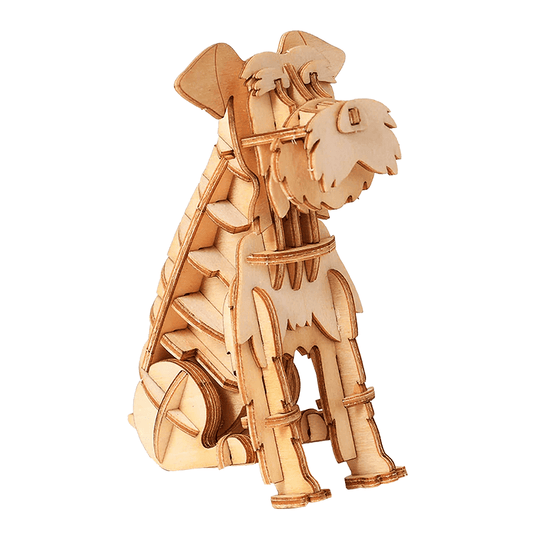 Wooden Schnauzer Puzzle - Block Center