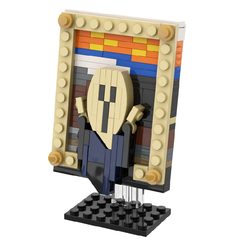 The Scream Painting - Block Center
