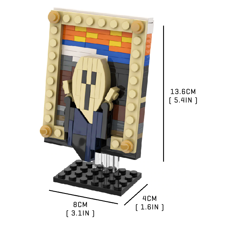 The Scream Painting - Block Center