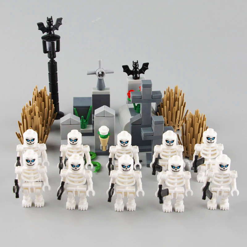 Funny Skeleton Men - Block Center