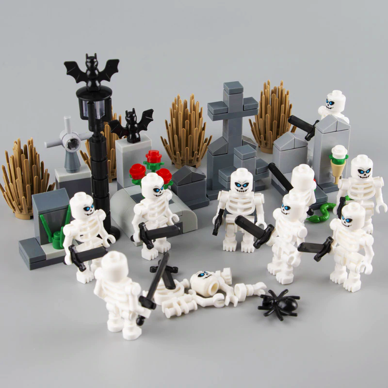 Funny Skeleton Men - Block Center