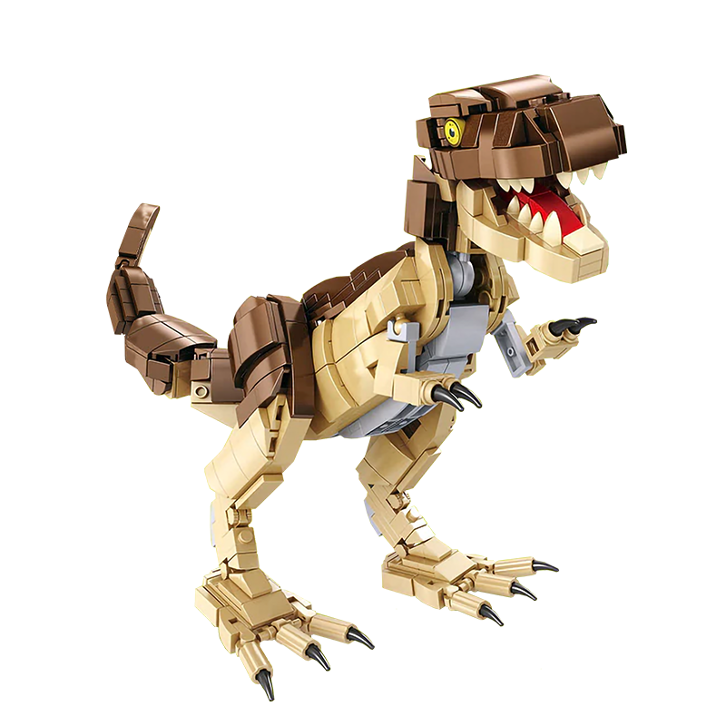 Fierce Brown T-Rex - Block Center