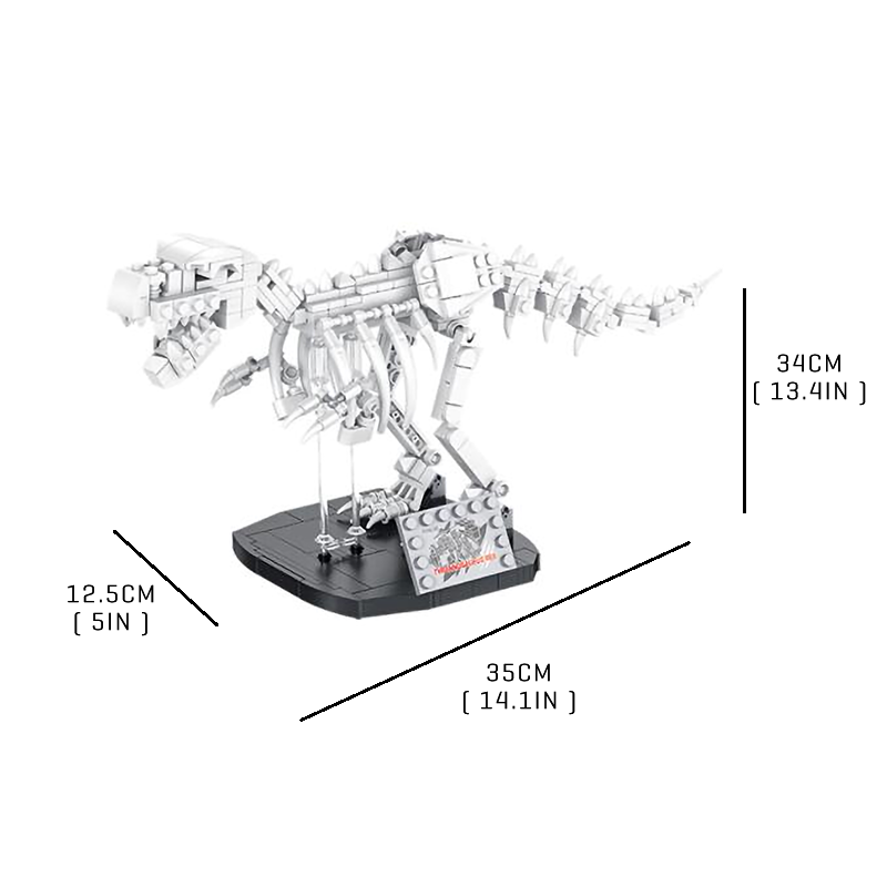 Fierce Brown T-Rex - Block Center