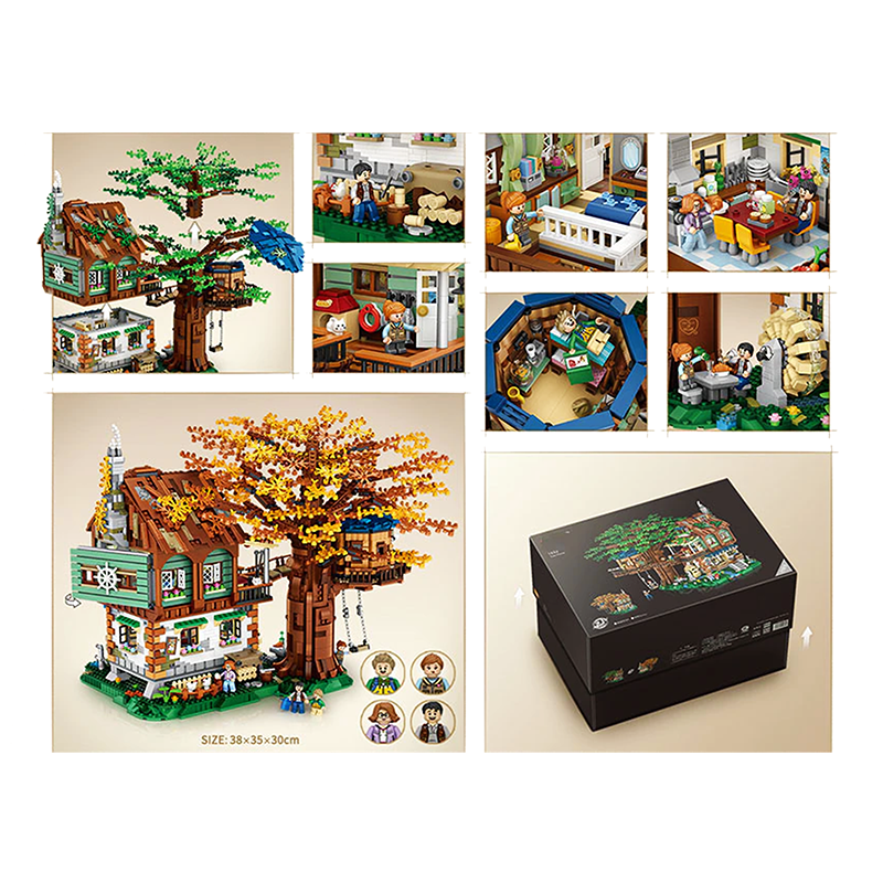 2 in 1 Spring and Autumn Tree House - Block Center