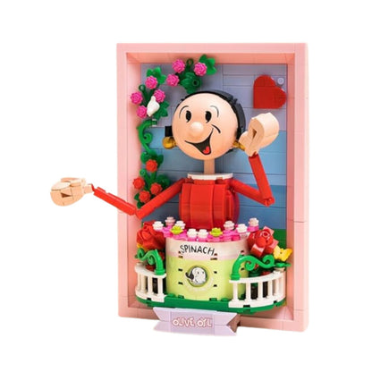 Popeye and Olive 3D Frame Set