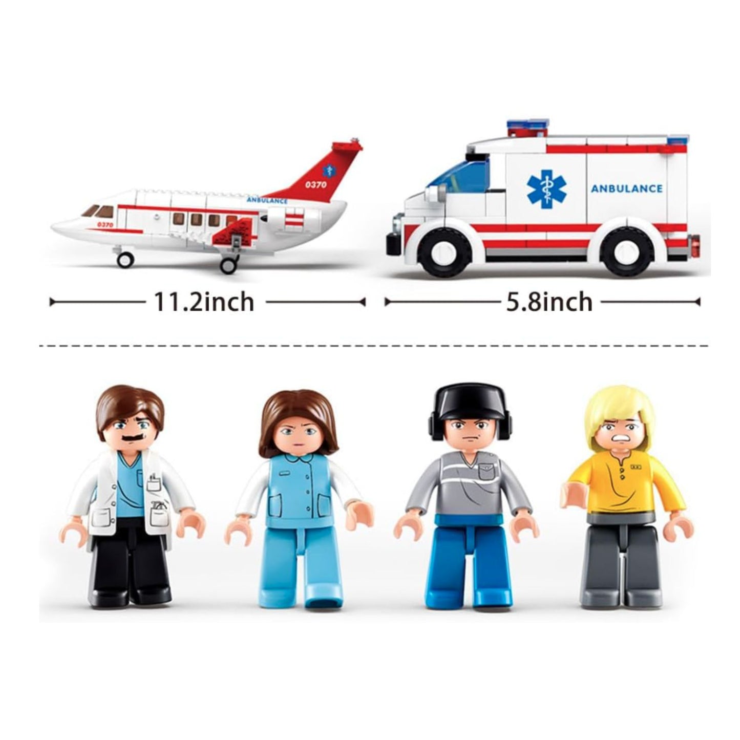 Airplane with mini ambulance set