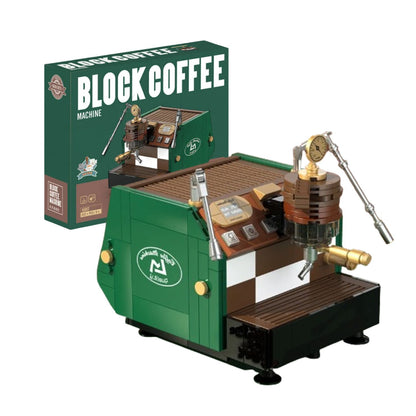 Vintage Coffee Machine Building Blocks Set