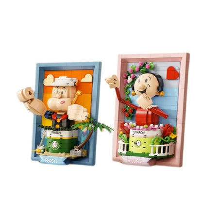 Popeye and Olive 3D Frame Set