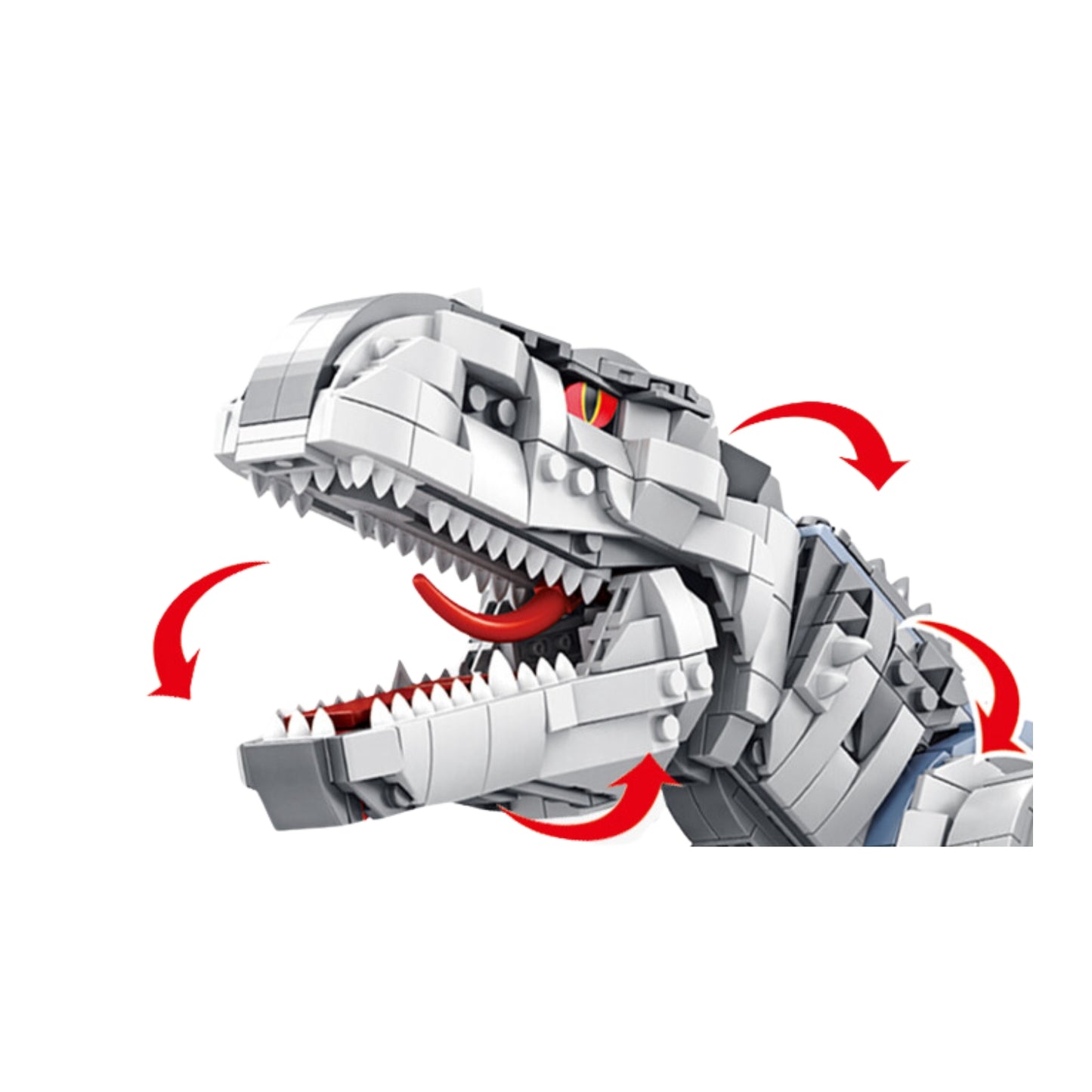 Tyrannosaur Building Block Set Construction Dino Rex Bricks Toys - Block Center 