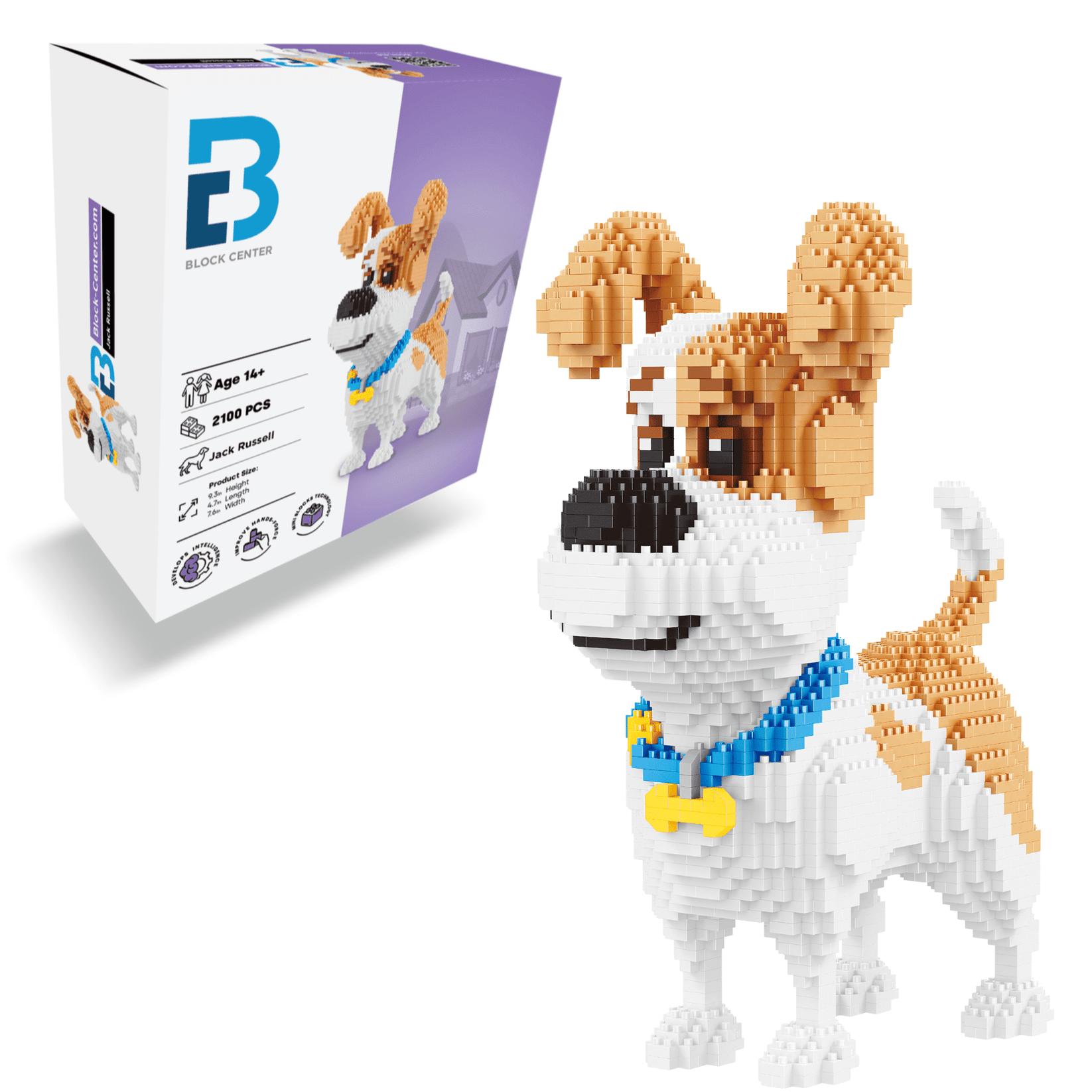 Build Your Own Jack Russell Terrier Block Center Brick Toys build-your-own-jack-russell-terrier-block-center-brick-toys