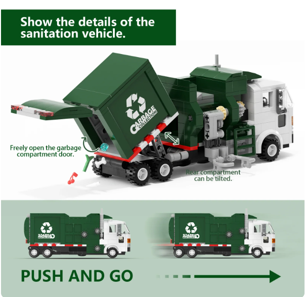Garbage Recycling Truck Set