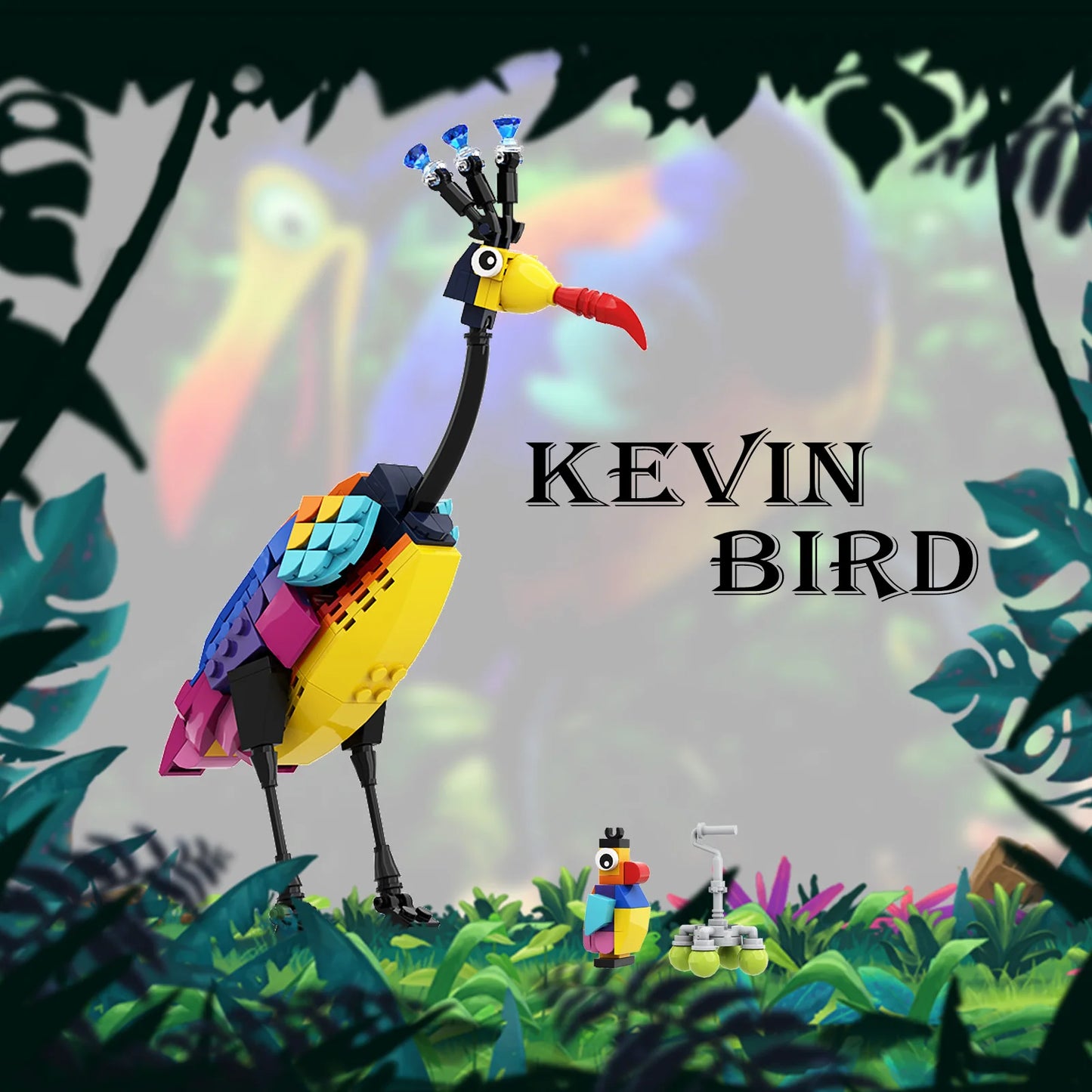 Kevin Bird Bricks: Cartoon Animals for Balloon House – Ideal Gift!