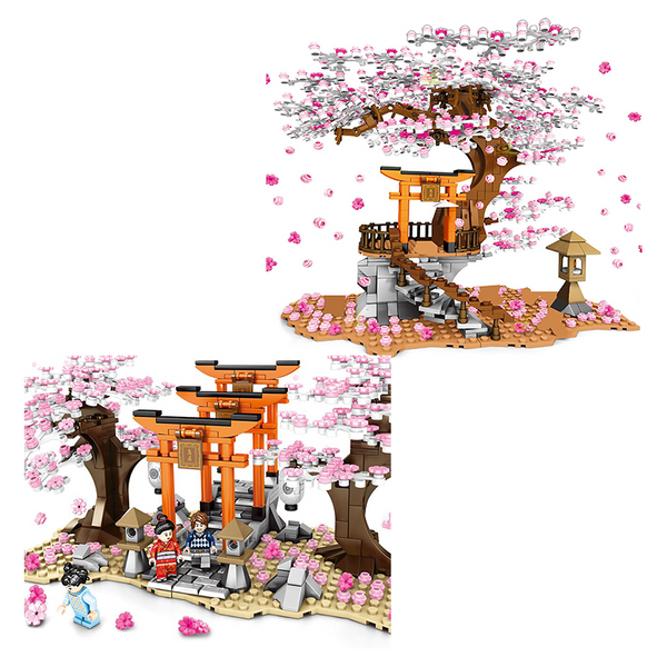 Sakura Shrine |  3d puzzle | nano blocks | brickcenter.myshopify.com