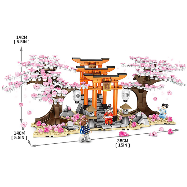 Sakura Shrine |  3d puzzle | nano blocks | brickcenter.myshopify.com