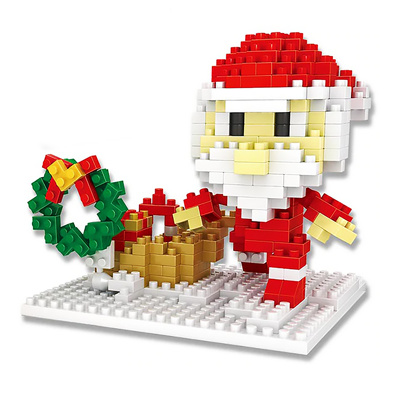 Cute Santa Claus |  3d puzzle | nano blocks | brickcenter.myshopify.com
