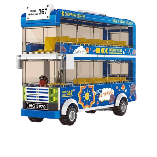 Double Decker City Bus |  3d puzzle | nano blocks | brickcenter.myshopify.com