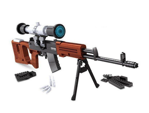 Dragunov SVD Sniper Rifle |  3d puzzle | nano blocks | brickcenter.myshopify.com