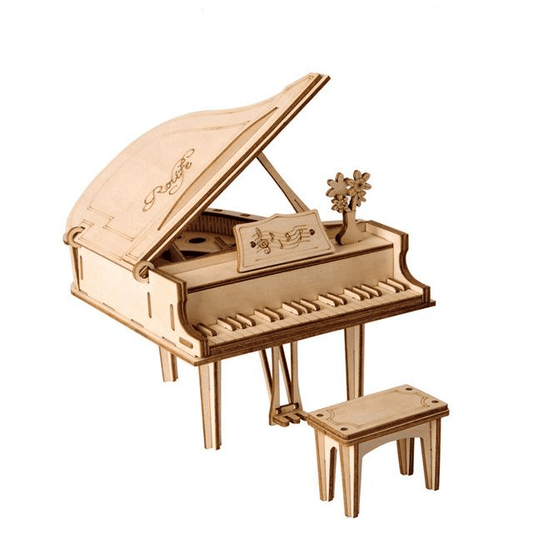Grand Piano 3D Wooden Puzzle - Block Center