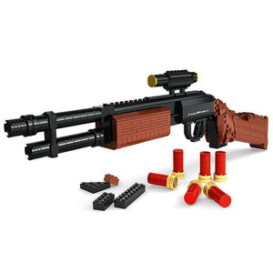 Remington M870 Shotgun 527 |  3d puzzle | nano blocks | brickcenter.myshopify.com