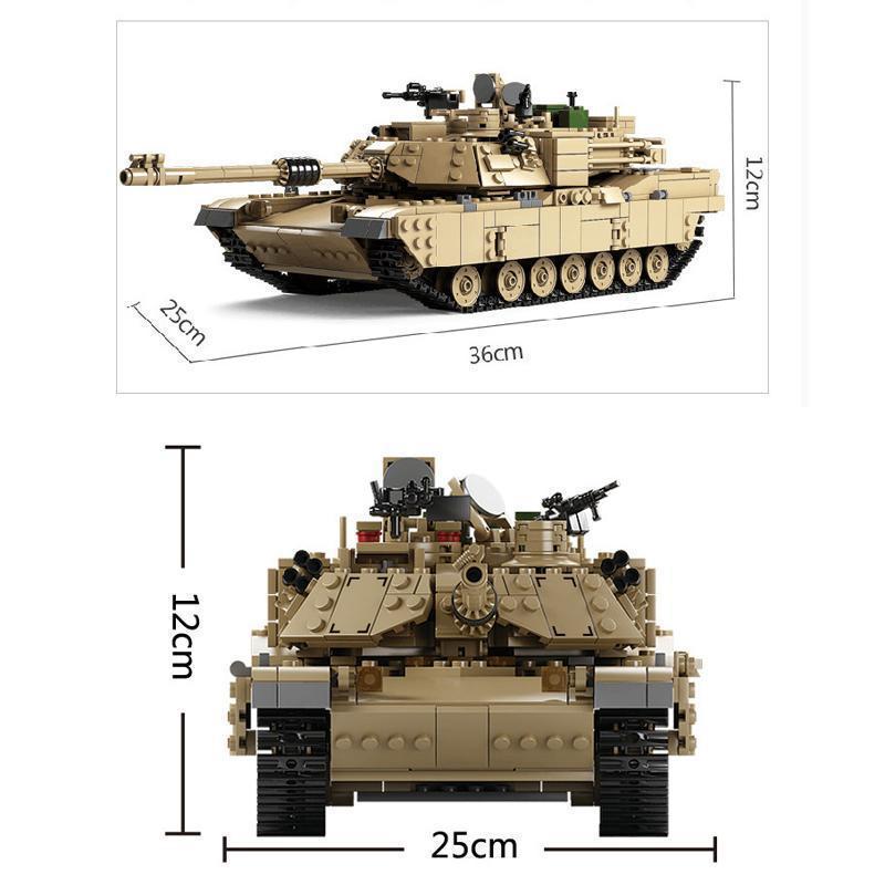 M1A2 Abrams Tank 2in1 - Block Center 