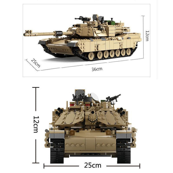 M1A2 Abrams Tank 2in1 |  3d puzzle | nano blocks | brickcenter.myshopify.com