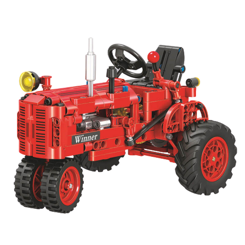 Classical Red Tractor |  3d puzzle | nano blocks | brickcenter.myshopify.com